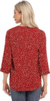 3/4 Sleeve Chiffon Blouse