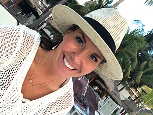Straw Panama Fedora Beach Hat