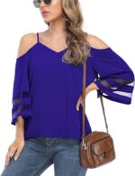 Summer Cold Shoulder Blouse