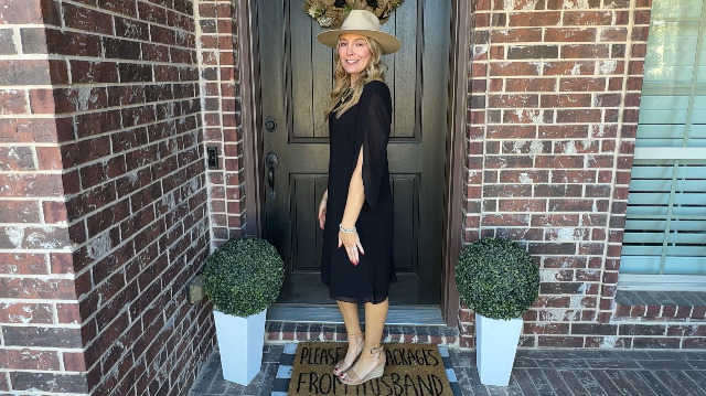 Summer Chiffon 3/4 Sleeve Dress