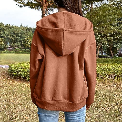 Lightweight Zip-Up Hoodie with Pockets, Long Sleeve