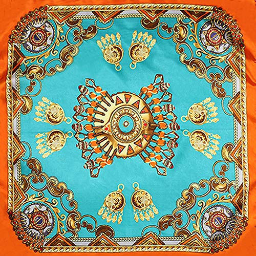 60cm Satin Silk Formal Square Neck Scarf