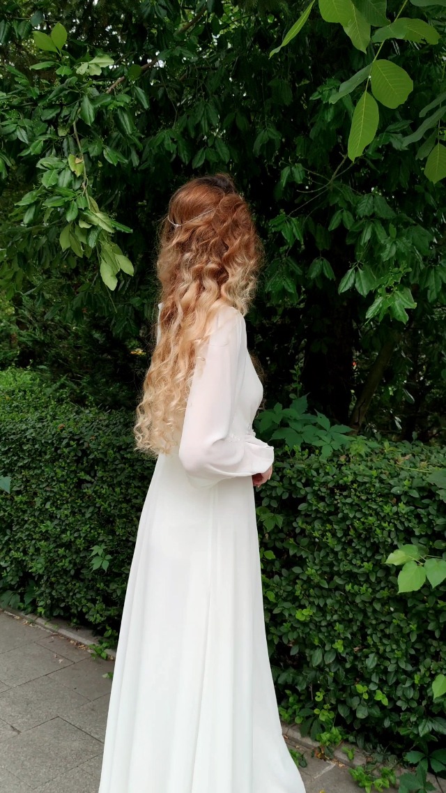 Elegant A-Line V-Neck Bridesmaid Dress