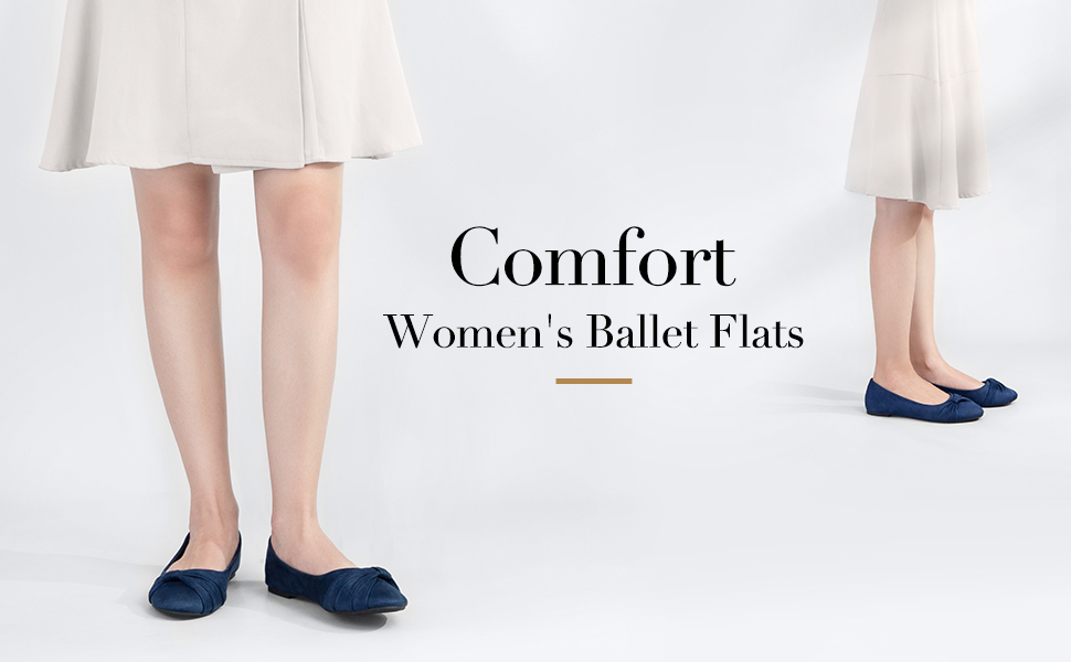 Ballet Flats with Bow Tie
