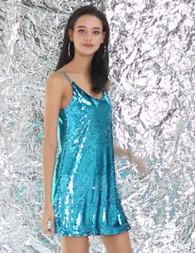 Glitter Sequin Mini Dress