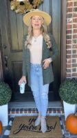 Long Sleeve V Neck Cardigan with Pocket