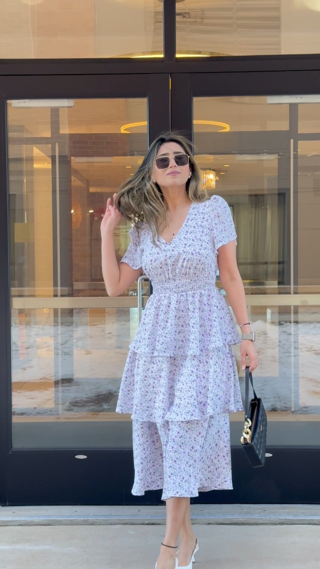 Floral A-Line Swing Party Dress