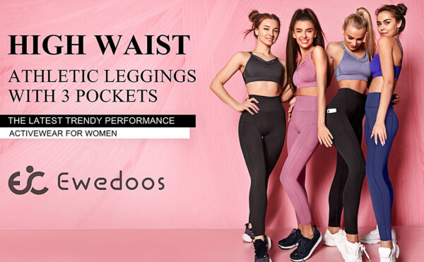 High-Waisted Gym Leggings with Pockets