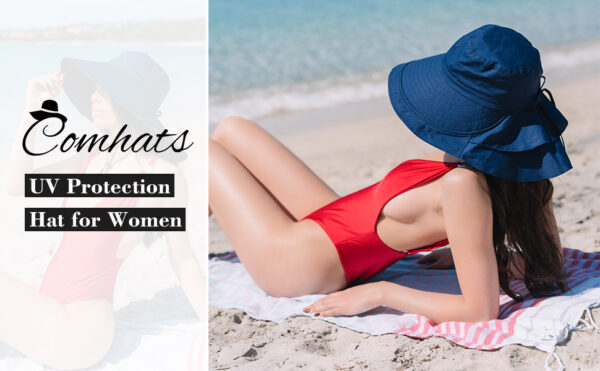 UPF 50 Wide Brim Cotton Sun Hat