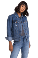 100% Cotton Denim Jacket - Light Wash