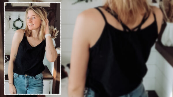 Summer Sleeveless Eyelet Embroidery Top