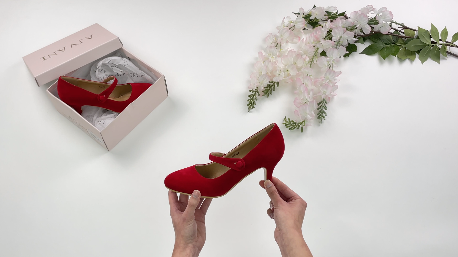 Low Heel Mary Jane Court Shoes