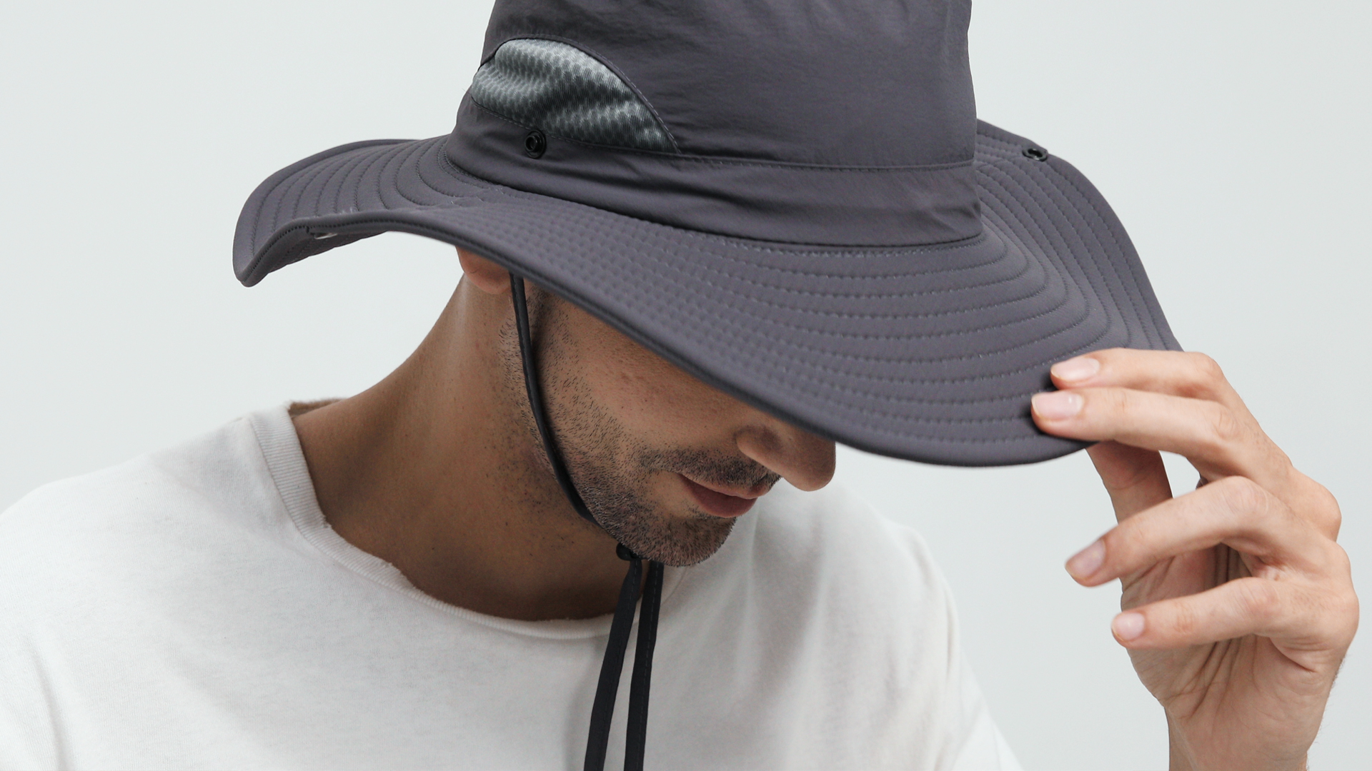 Wide Brim UPF 50 Sun Hat, Mesh UV Protection