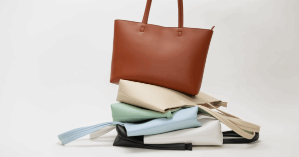 Waterproof PU Tote Bag, Large, Zipper