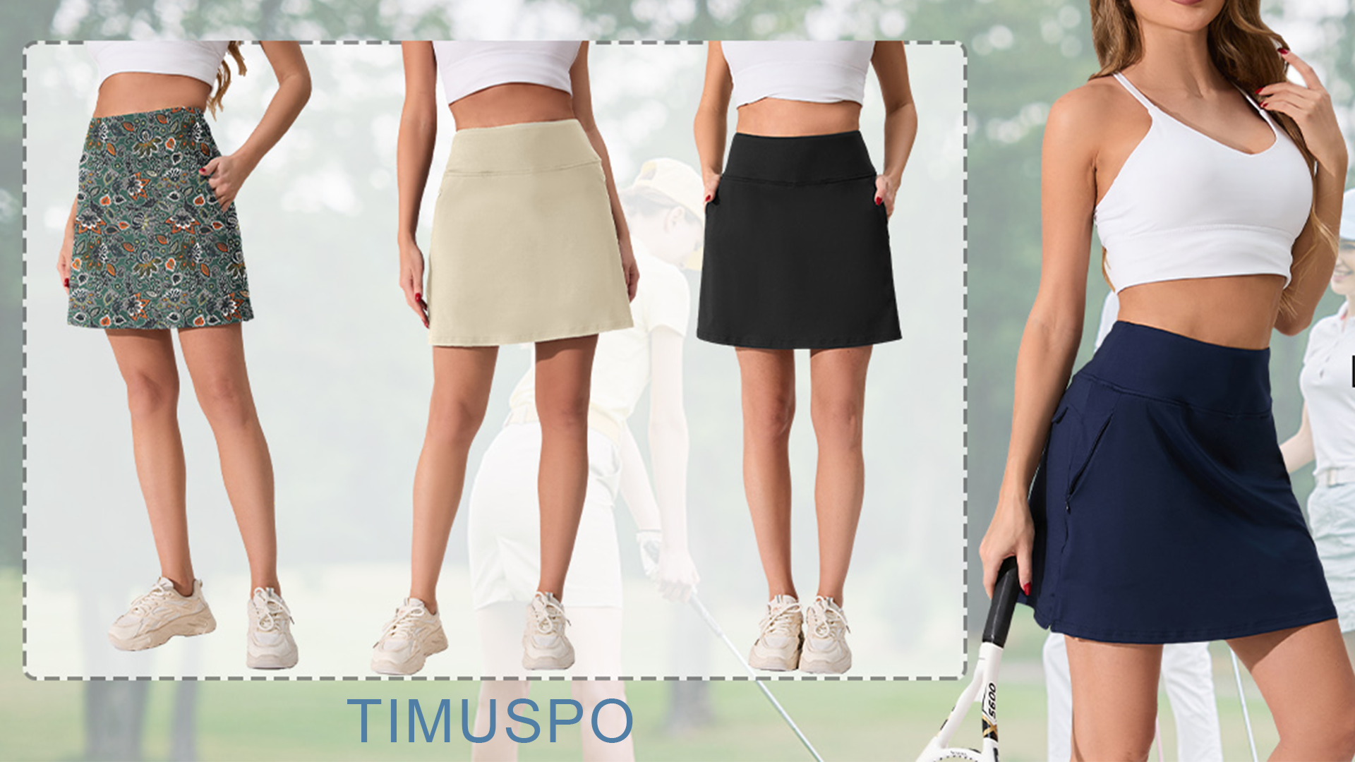 Tennis Skort with Pockets - Casual Wear