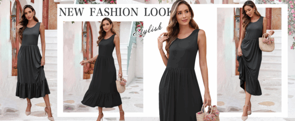Sleeveless Maxi Dress with Pockets