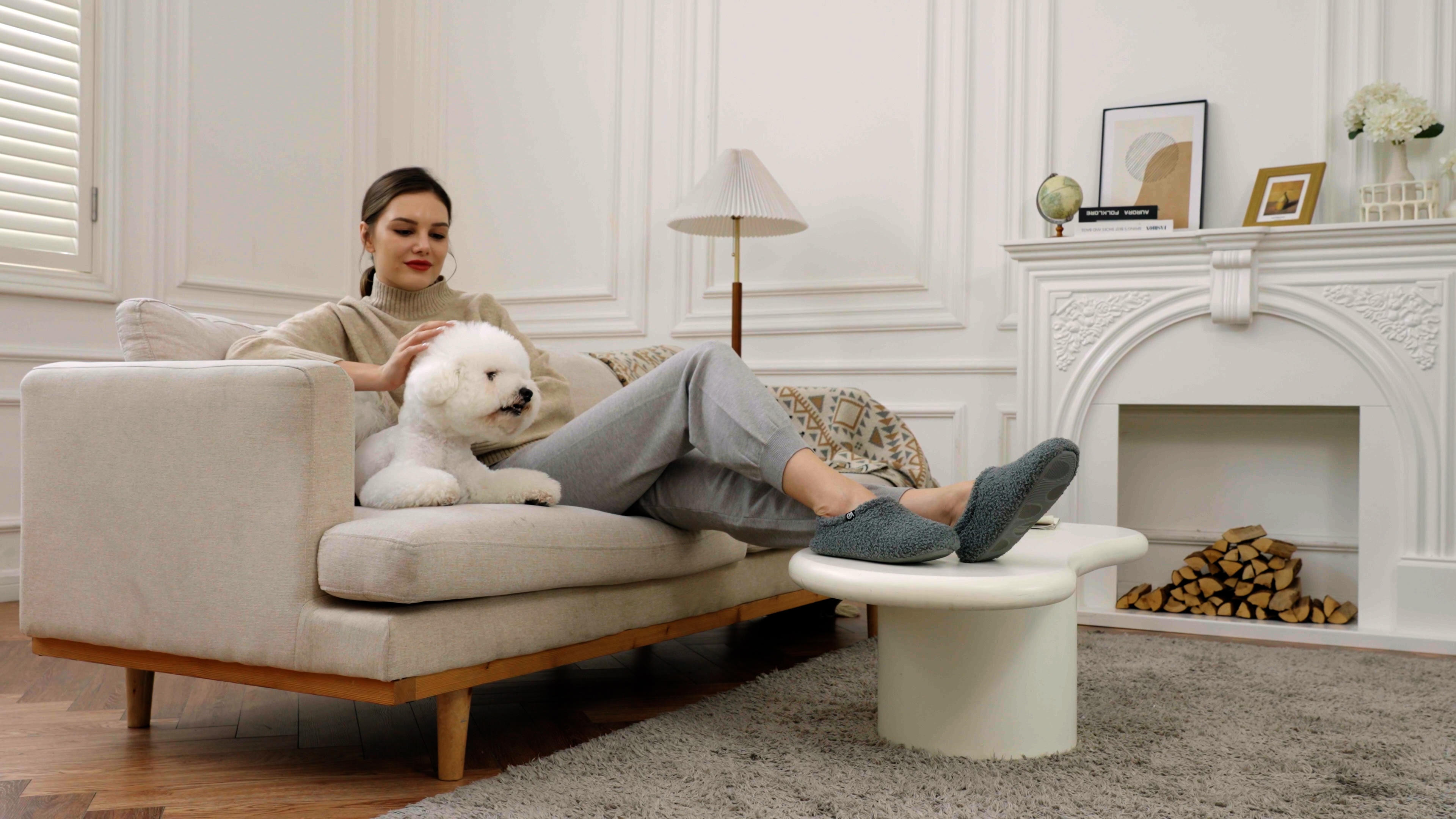 Fuzzy Memory Foam Slippers